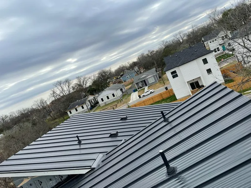 Standing seam metal roof panels with vents for Skylight Repair in McCordsville